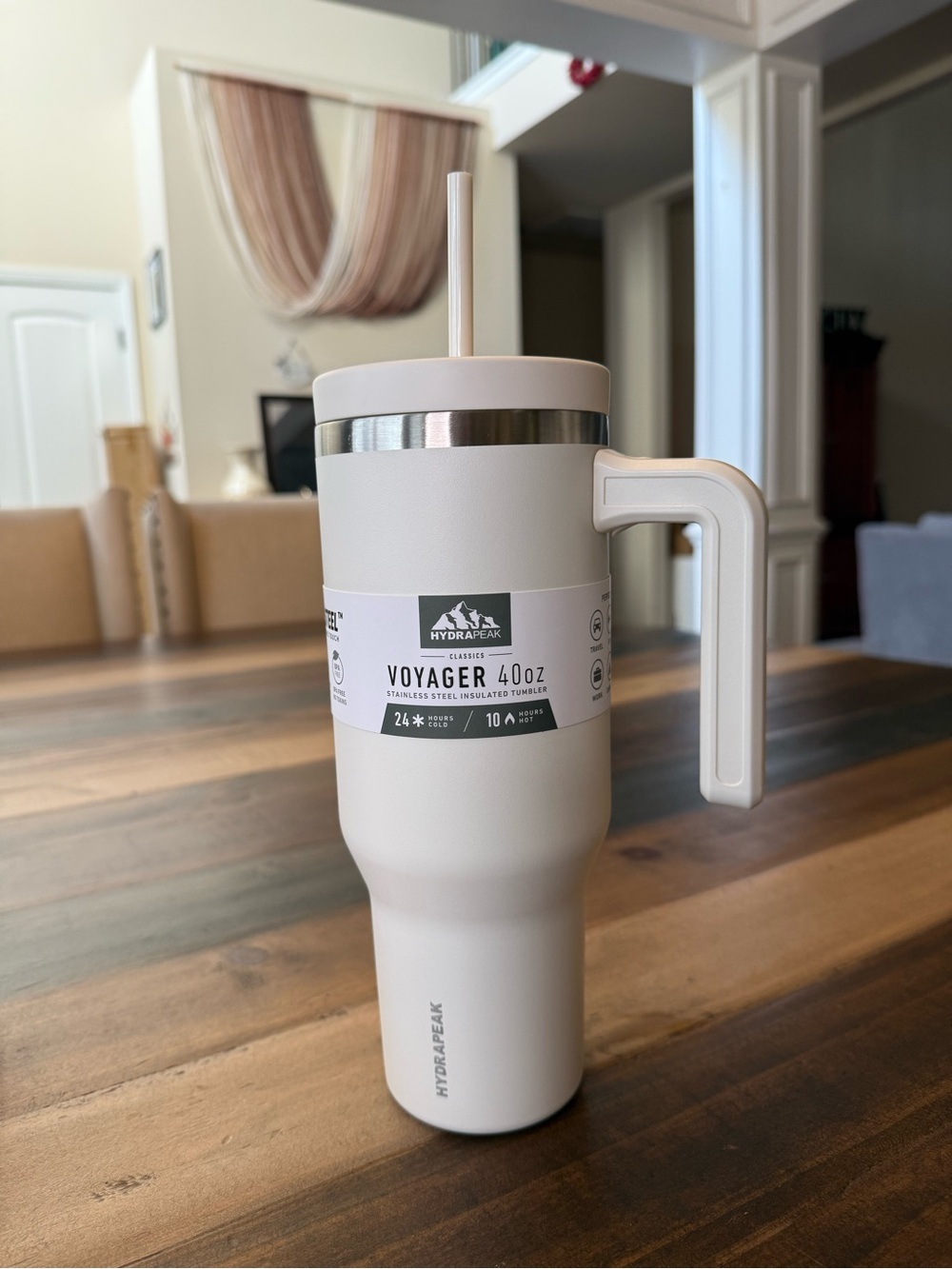 Hydrapeak Voyager 40oz Insulated Travel Tumbler - White